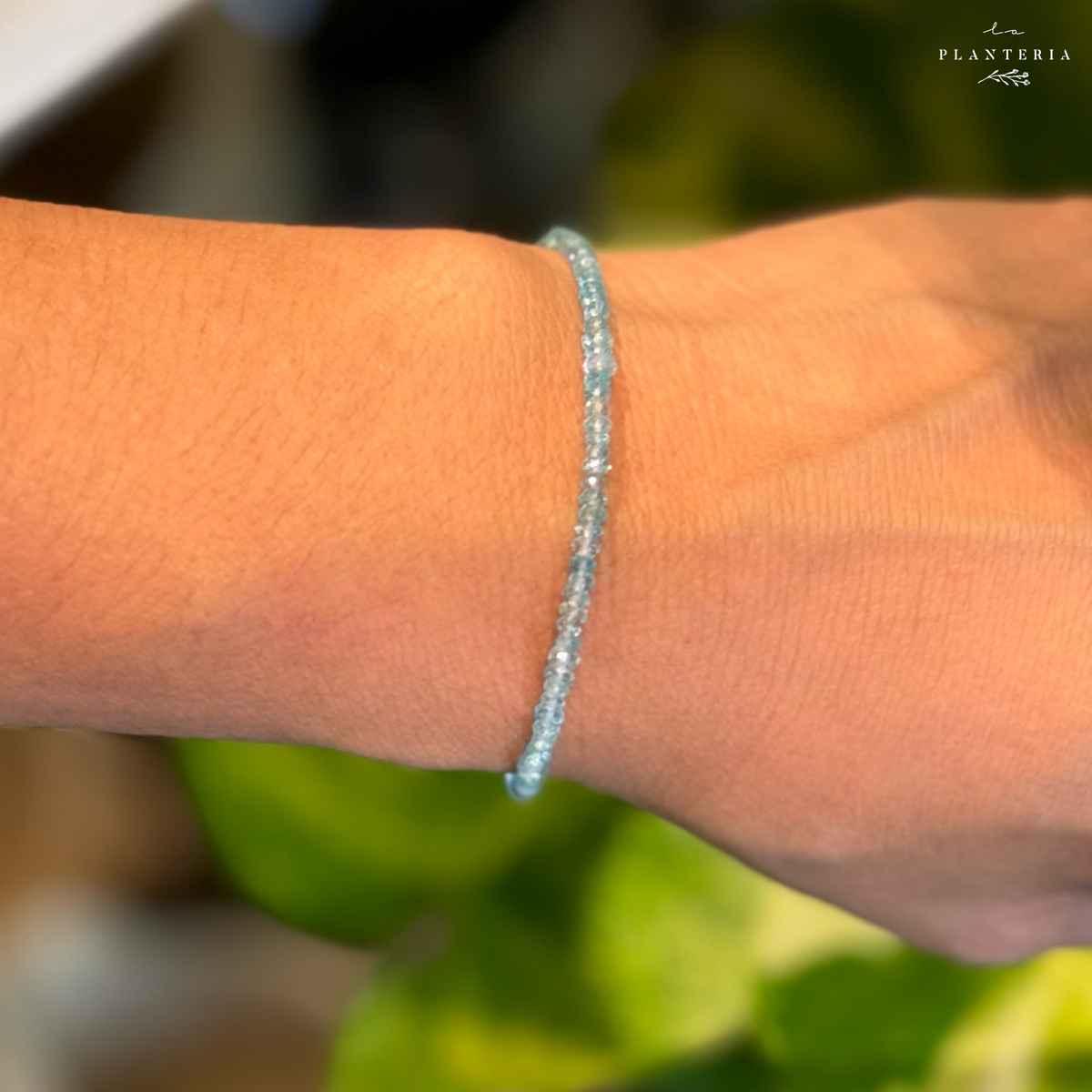 Pulsera Cuarzo aquamarina