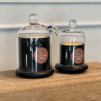 Black Fine candle FLORES BLANCAS