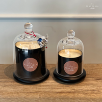 Black Fine candle FLORES BLANCAS