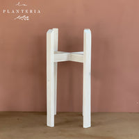 Stand de madera acabado blanco avejentado (6088228798658)